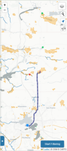 screenshot of trout map