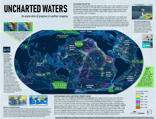a map titled "Uncharted Waters"