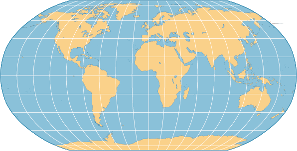 Robinson Map Projection Distortion The Robinson Projection – Robinson Map Library